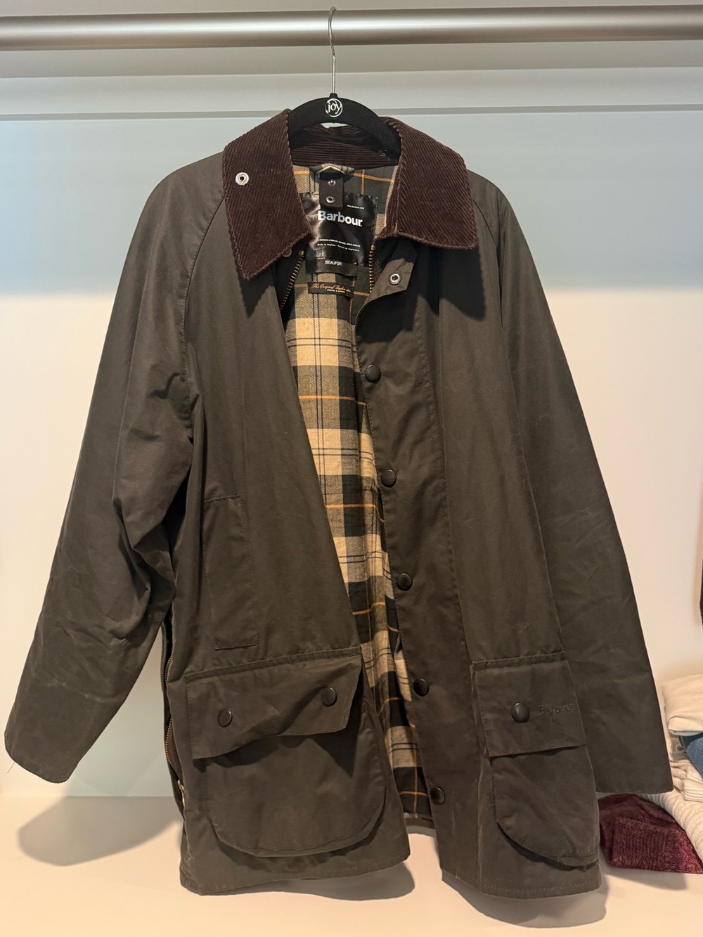 Barbour Beaufort Wax Jacket – Men’s Size 40